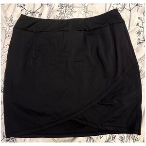 LouKeith Women's Black Golf/Tennis Activewear‎ Skort W/ Pockets, Size XL